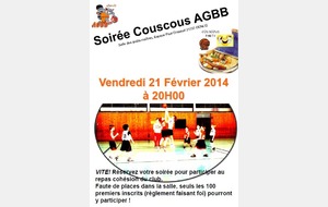 Soirée COUCOUS (100 places maxi)