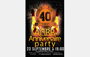 ANNIVERSAIRE 40 ans AGBB