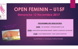 Open féminin U15